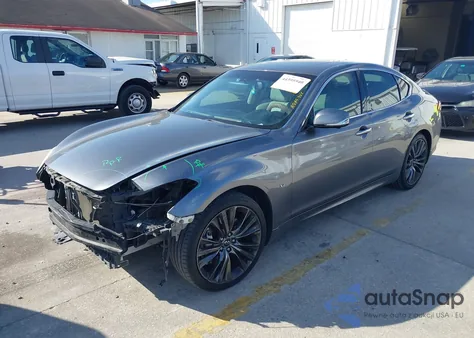 2018 Infiniti Q70 3.7 Luxe z USA, uszkodzony, nr VIN JN1BY1AP9JM180790